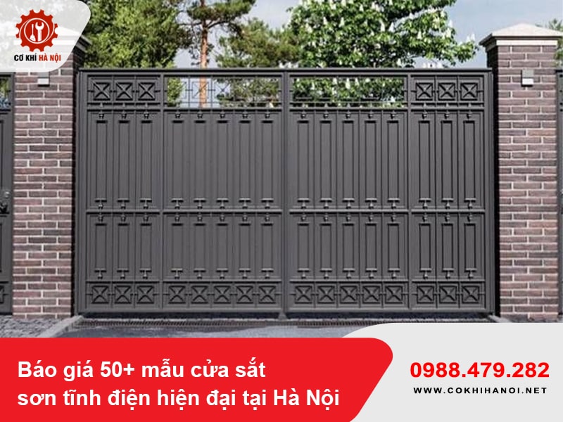Báo giá 50+ mẫu cửa sắt sơn tĩnh điện hiện đại tại Hà Nội