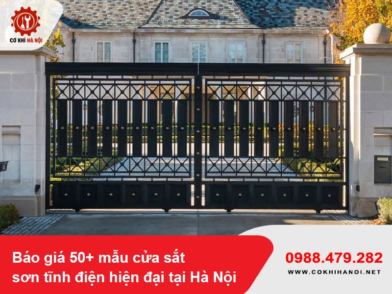 Báo giá 50+ mẫu cửa sắt sơn tĩnh điện hiện đại tại Hà Nội