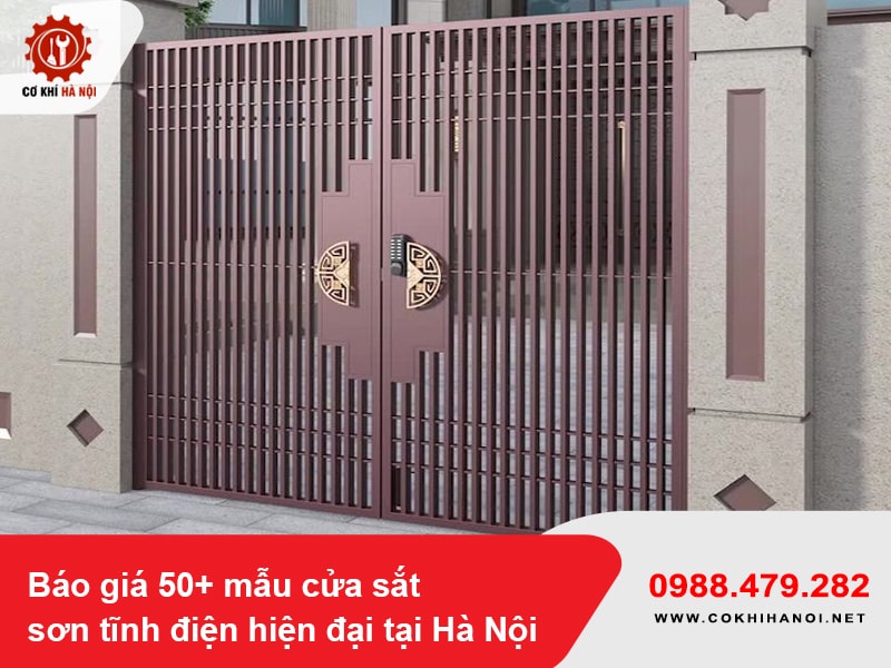 Báo giá 50+ mẫu cửa sắt sơn tĩnh điện hiện đại tại Hà Nội