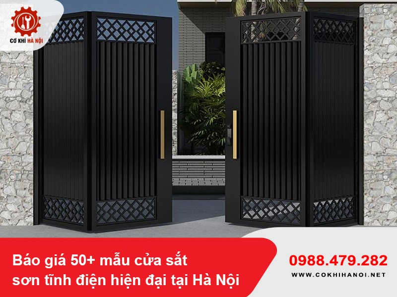 Báo giá 50+ mẫu cửa sắt sơn tĩnh điện hiện đại tại Hà Nội