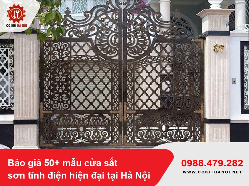 Báo giá 50+ mẫu cửa sắt sơn tĩnh điện hiện đại tại Hà Nội