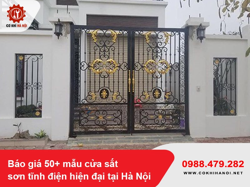 Báo giá 50+ mẫu cửa sắt sơn tĩnh điện hiện đại tại Hà Nội
