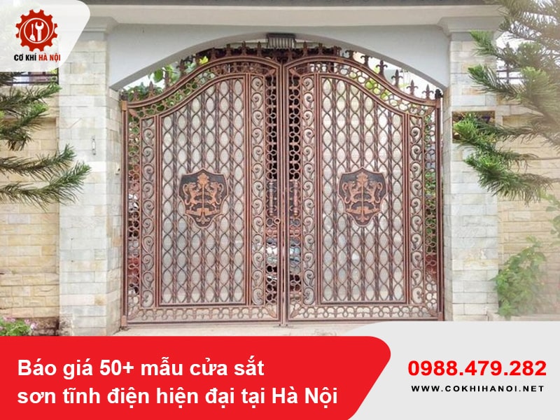 Báo giá 50+ mẫu cửa sắt sơn tĩnh điện hiện đại tại Hà Nội