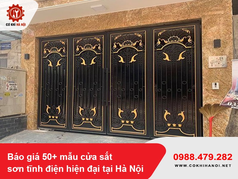 Báo giá 50+ mẫu cửa sắt sơn tĩnh điện hiện đại tại Hà Nội