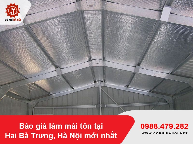 Báo giá làm mái tôn tại Hai Bà Trưng, Hà Nội mới nhất 2025