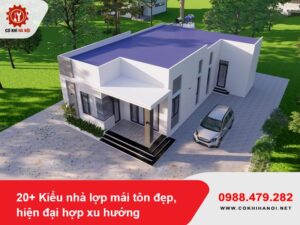20+ Kiểu nhà lợp mái tôn đẹp, hiện đại hợp xu hướng 2025