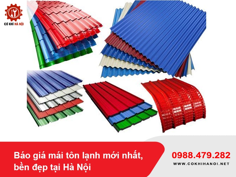 Báo giá mái tôn lạnh mới nhất, bền đẹp tại Hà Nội 2025