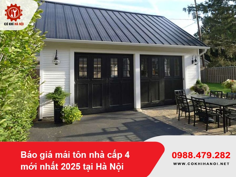 Báo giá mái tôn nhà cấp 4 mới nhất 2025 tại Hà Nội