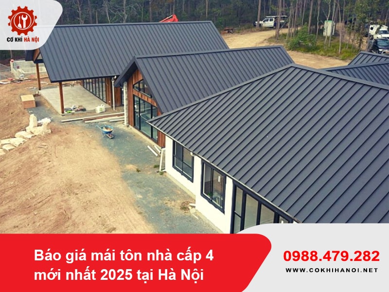 Báo giá mái tôn nhà cấp 4 mới nhất 2025 tại Hà Nội