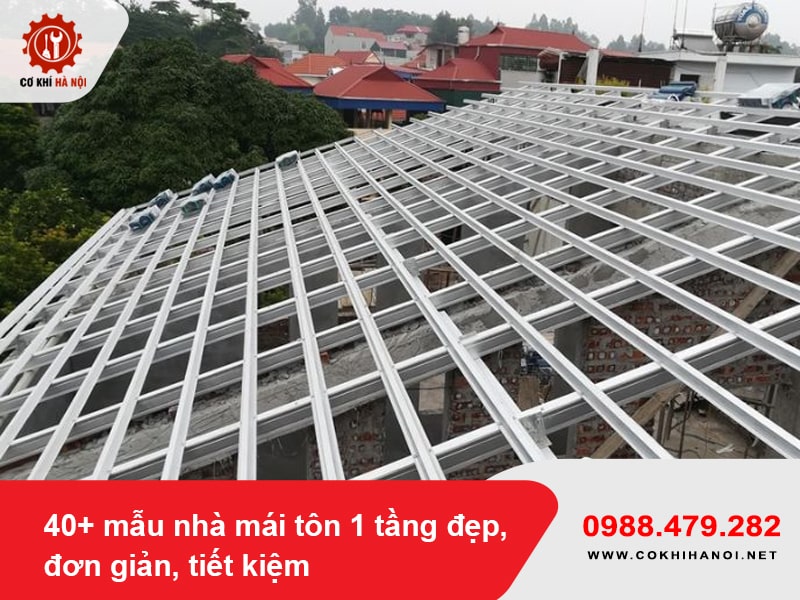 40+ mẫu nhà mái tôn 1 tầng đẹp, đơn giản, tiết kiệm 2025
