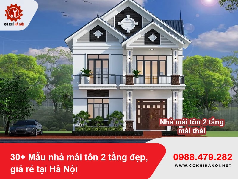 Nhà mái tôn 2 tầng mái thái