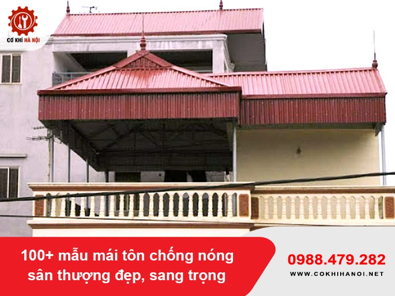 100+ mẫu mái tôn chống nóng sân thượng đẹp, sang trọng