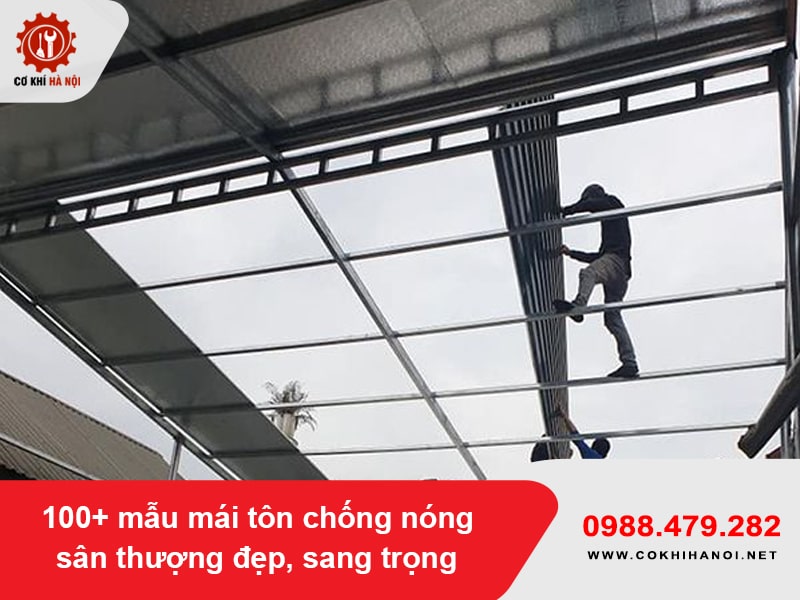 100+ mẫu mái tôn chống nóng sân thượng đẹp, sang trọng