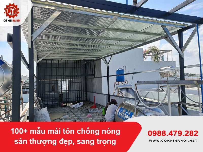 100+ mẫu mái tôn chống nóng sân thượng đẹp, sang trọng