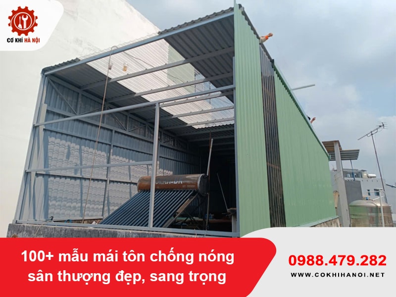 100+ mẫu mái tôn chống nóng sân thượng đẹp, sang trọng