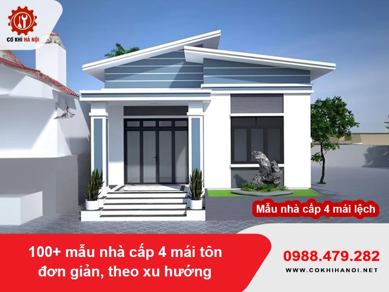 100+ mẫu nhà cấp 4 mái tôn đơn giản, theo xu hướng 2025