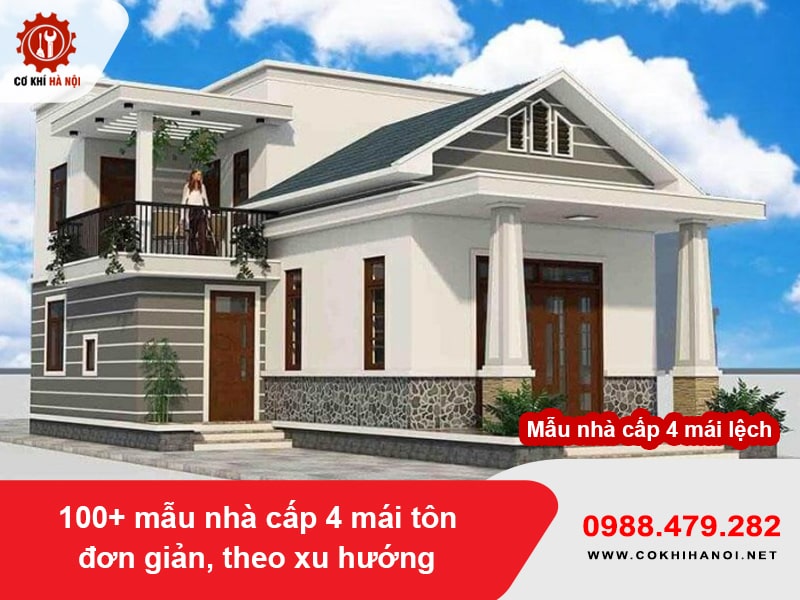 Mẫu nhà cấp 4 có gác lửng