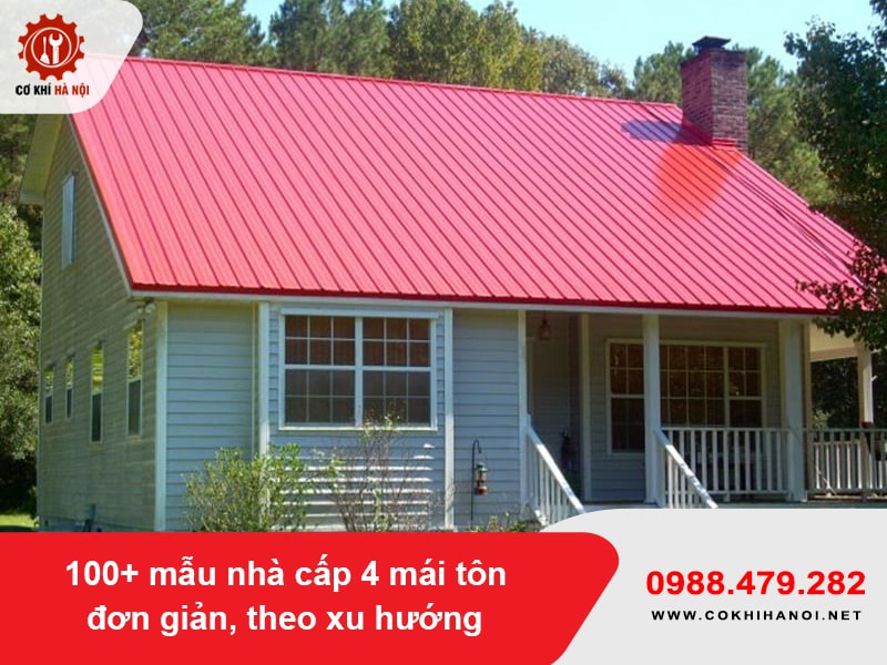 100+ mẫu nhà cấp 4 mái tôn đơn giản, theo xu hướng 2025