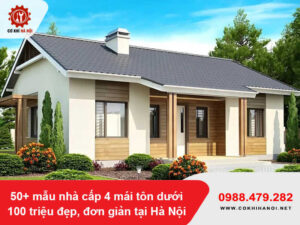 50+ mẫu nhà cấp 4 mái tôn dưới 100 triệu đẹp, đơn giản tại Hà Nội