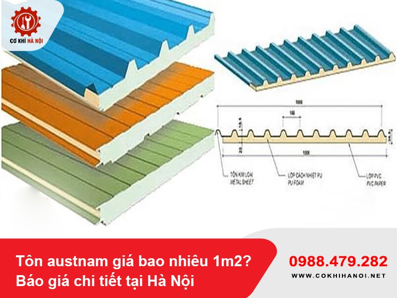Tôn austnam giá bao nhiêu 1m2? Báo giá chi tiết tại Hà Nội