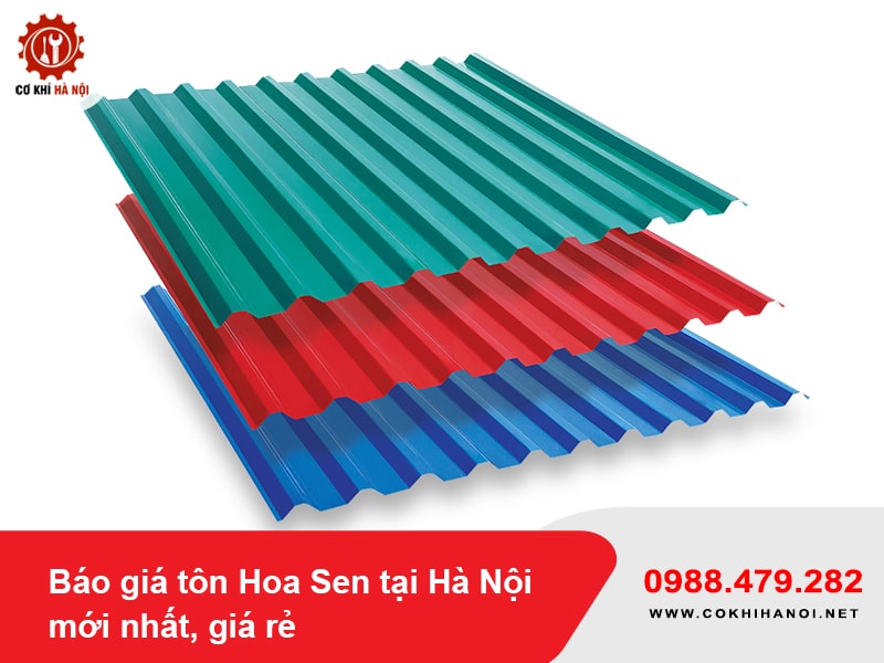 Báo giá tôn Hoa Sen tại Hà Nội mới nhất, giá rẻ 2025