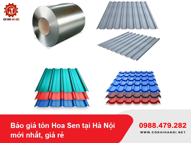 Báo giá tôn Hoa Sen tại Hà Nội mới nhất, giá rẻ 2025
