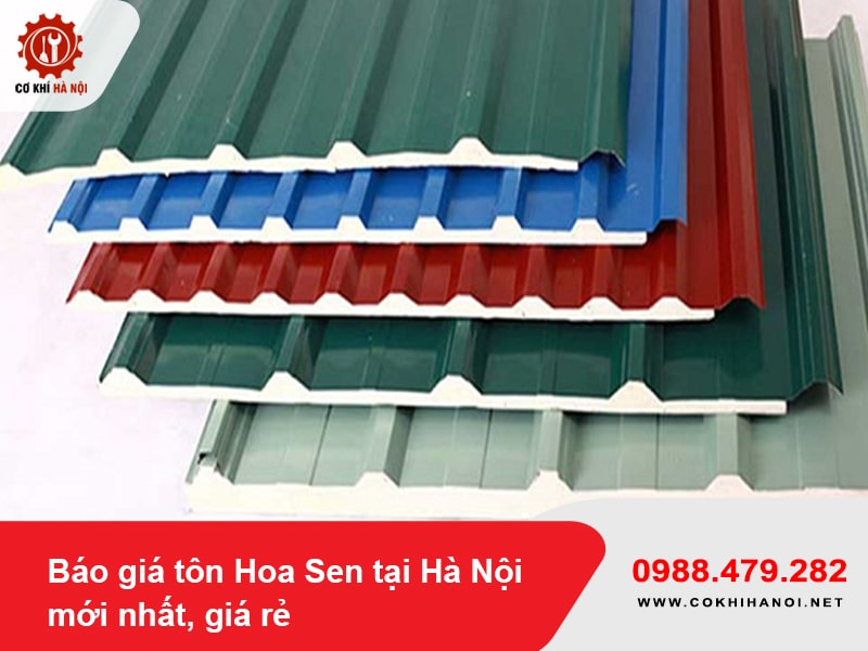 Báo giá tôn Hoa Sen tại Hà Nội mới nhất, giá rẻ 2025
