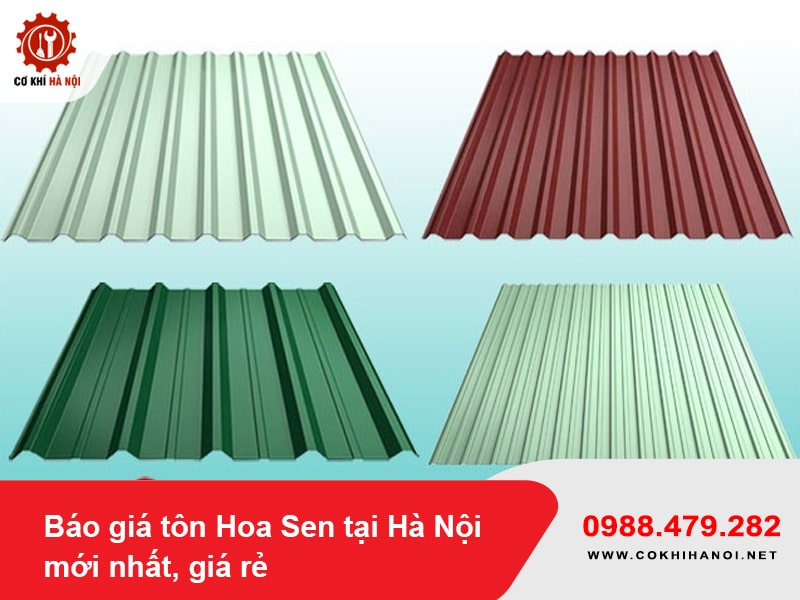 Báo giá tôn Hoa Sen tại Hà Nội mới nhất, giá rẻ 2025