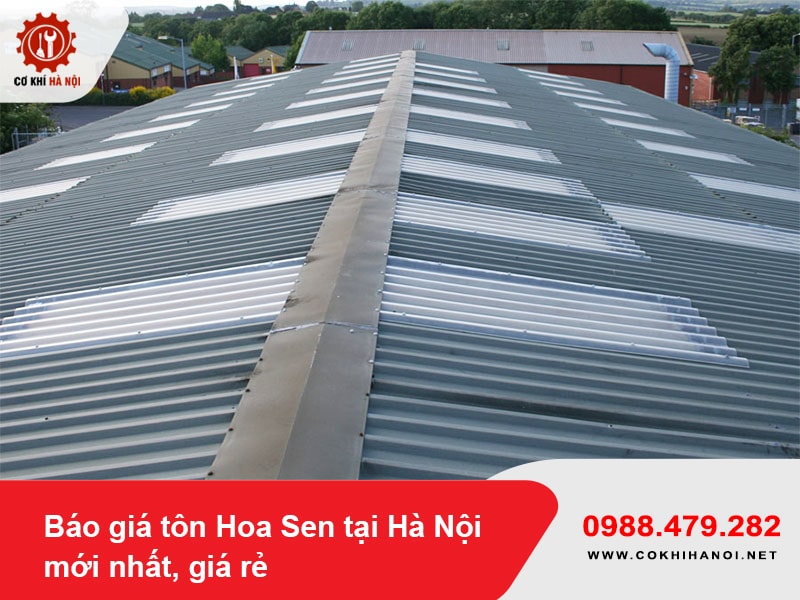 Báo giá tôn Hoa Sen tại Hà Nội mới nhất, giá rẻ 2025