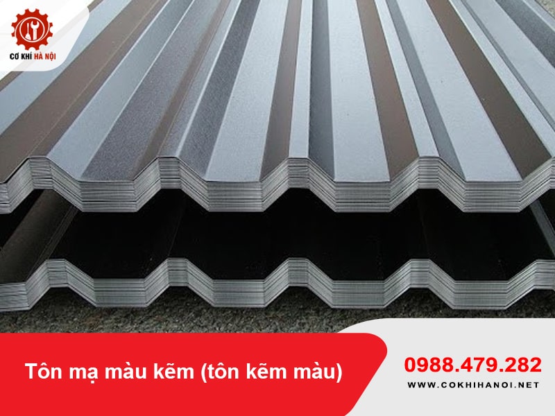 Tôn mạ màu kẽm (tôn kẽm màu)