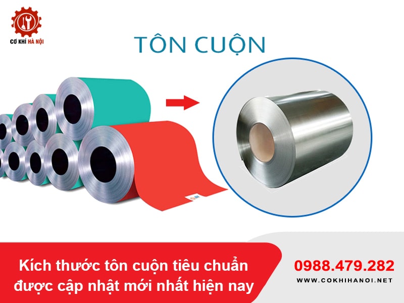Kích thước tôn cuộn tiêu chuẩn được cập nhật mới nhất hiện nay