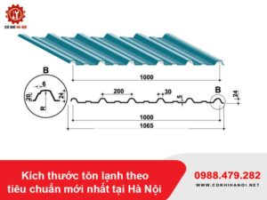 Kích thước tôn lạnh theo tiêu chuẩn mới nhất tại Hà Nội