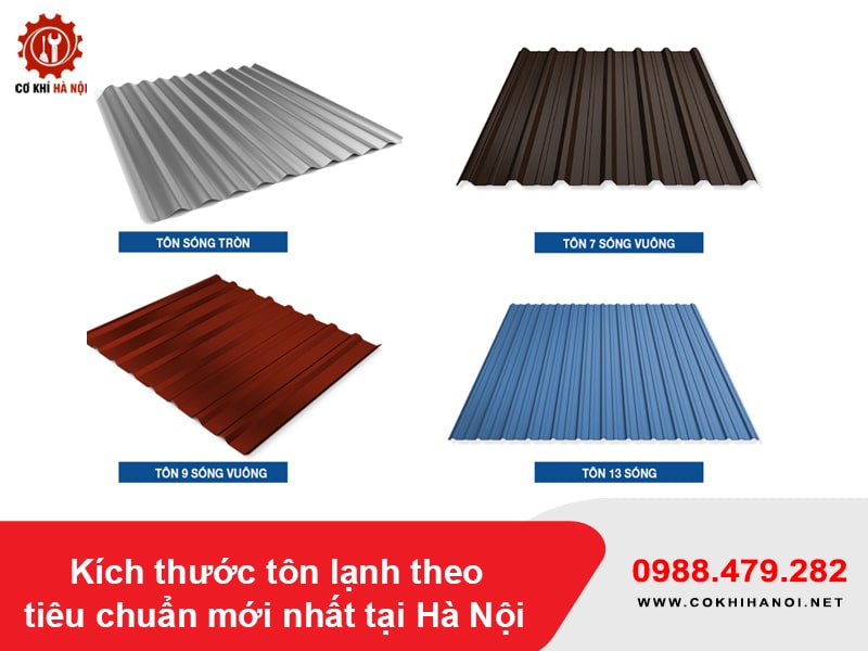 Kích thước tôn lạnh theo tiêu chuẩn mới nhất tại Hà Nội
