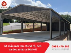 5+ mẫu mái tôn chữ A rẻ, bền và đẹp nhất tại Hà Nội
