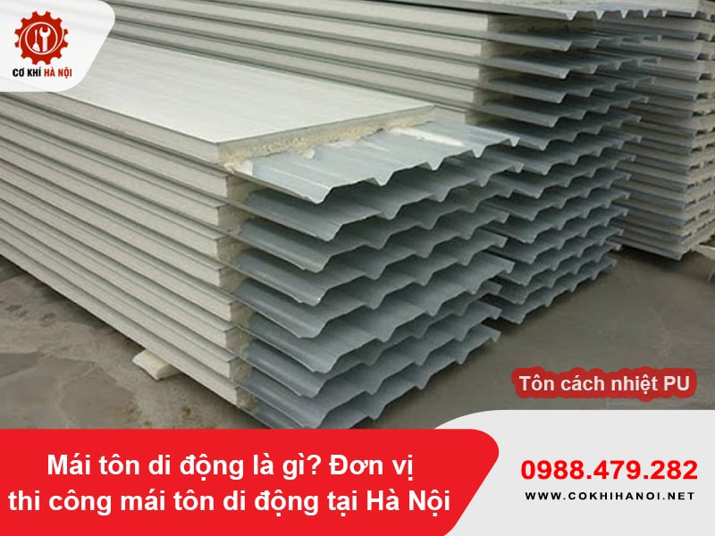 Tôn cách nhiệt PU cho mái tôn di động