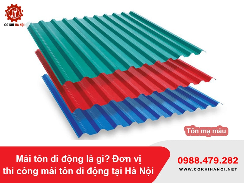 Tôn mạ màu cho mái tôn di động