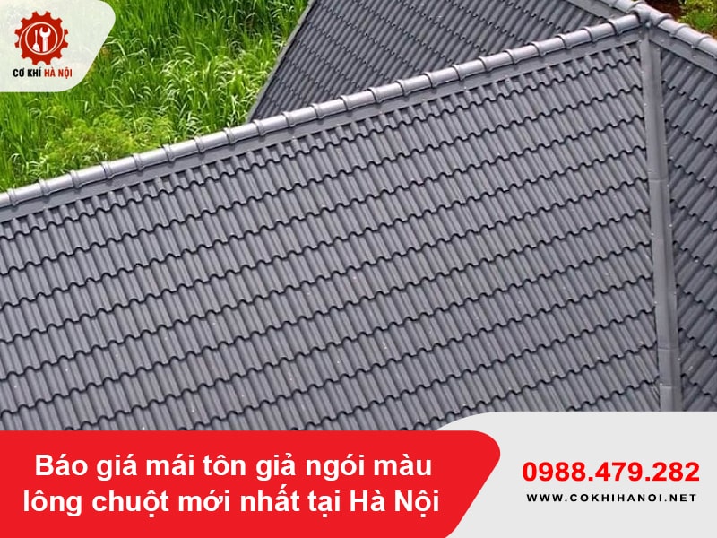 Báo giá mái tôn giả ngói màu lông chuột mới nhất tại Hà Nội