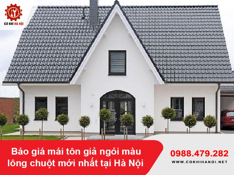 Báo giá mái tôn giả ngói màu lông chuột mới nhất tại Hà Nội