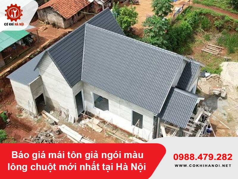 Báo giá mái tôn giả ngói màu lông chuột mới nhất tại Hà Nội