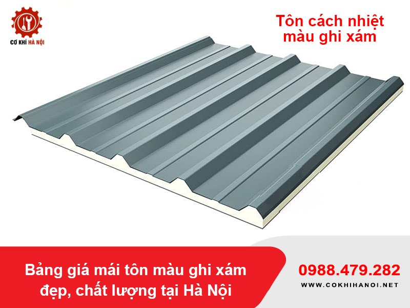 Tôn cách nhiệt màu ghi xám