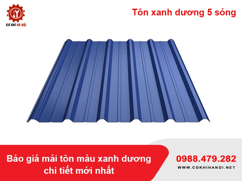 Tôn xanh dương 5 sóng