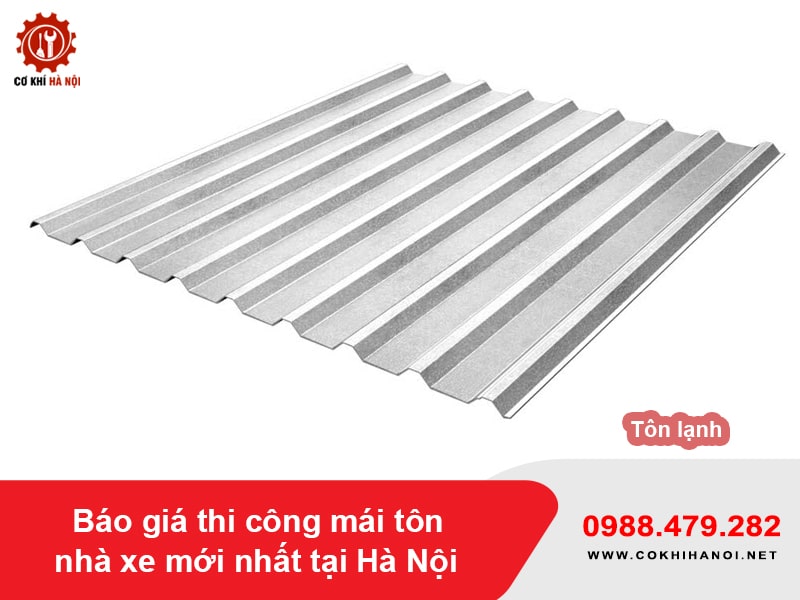 Tôn lạnh cho mái tôn nhà xe