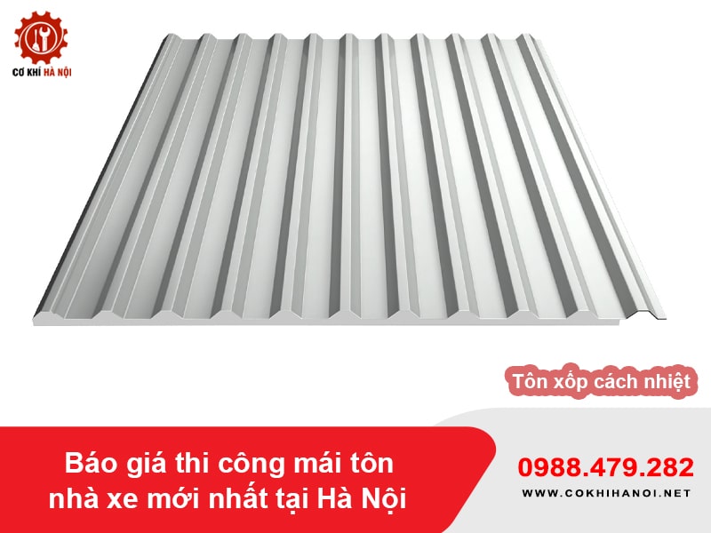 Tôn xốp cách nhiệt cho mái tôn nhà xe
