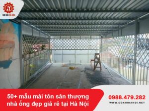 50+ mẫu mái tôn sân thượng nhà ống đẹp giá rẻ tại Hà Nội