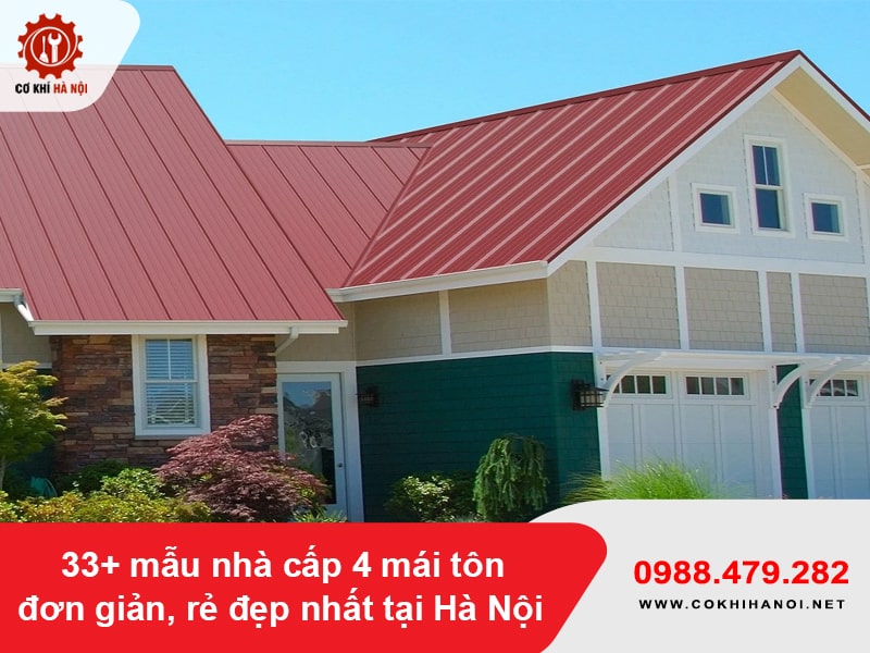 33+ mẫu nhà cấp 4 mái tôn đơn giản, rẻ đẹp nhất tại Hà Nội