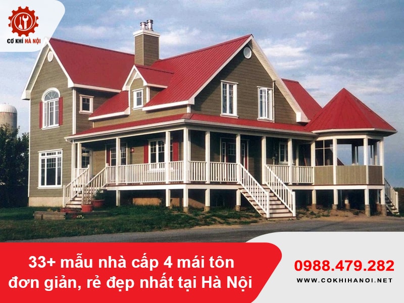 33+ mẫu nhà cấp 4 mái tôn đơn giản, rẻ đẹp nhất tại Hà Nội