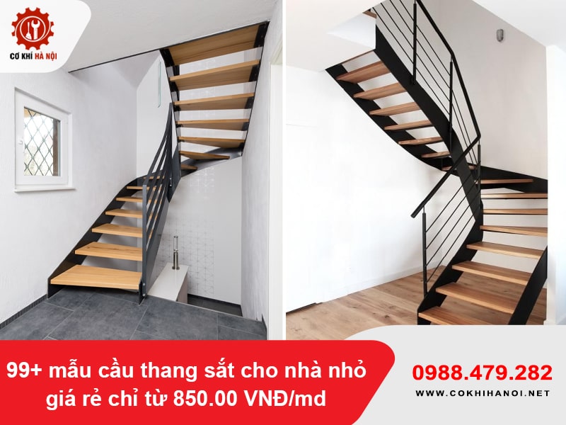 99+ mẫu cầu thang sắt cho nhà nhỏ giá rẻ chỉ từ 850.00 VNĐ/md