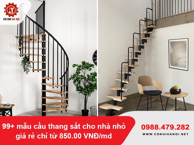 99+ mẫu cầu thang sắt cho nhà nhỏ giá rẻ chỉ từ 850.00 VNĐ/md