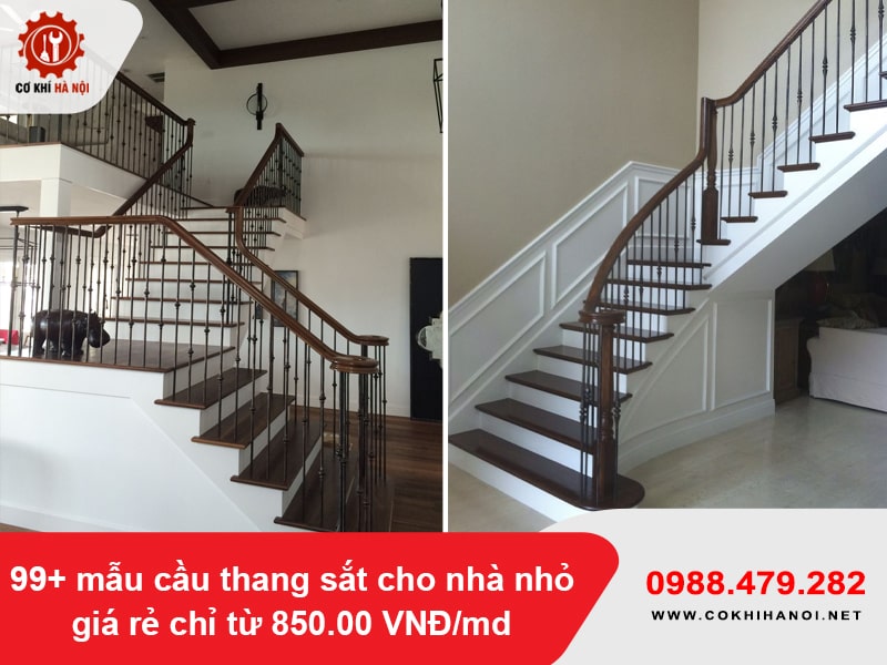 99+ mẫu cầu thang sắt cho nhà nhỏ giá rẻ chỉ từ 850.00 VNĐ/md