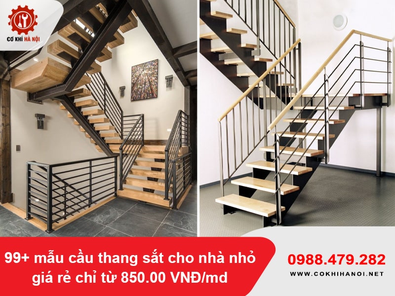 99+ mẫu cầu thang sắt cho nhà nhỏ giá rẻ chỉ từ 850.00 VNĐ/md